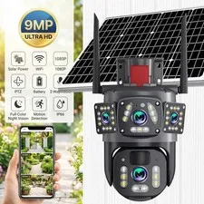 Camaras De Seguridad Para Exterior Solar WIFI Inalambrica Con Vision Nocturna US