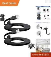 Outdoor 30 ft Flat Power Cord for WYZE Cam Pan V3 - Effective Security Solution