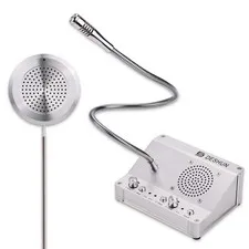 Window intercom, Window Speakers, Dual-Way Window Counter intercom Microphone...