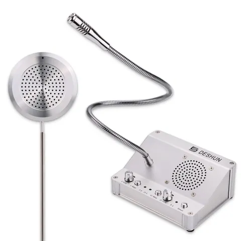 Window intercom, Window Speakers, Dual-Way Window Counter intercom Microphone...