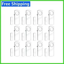 12 Pack Wireless Door Window Alarms - 95 dB for Home Safety & Kids Protection