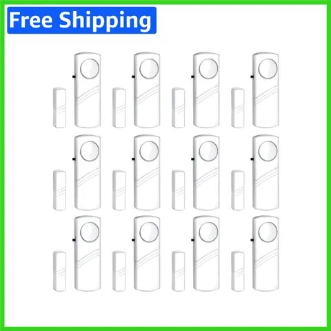 12 Pack Wireless Door Window Alarms - 95 dB for Home Safety & Kids Protection