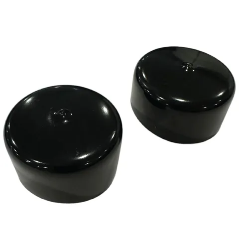 2-Inch Rubber Wheel Hub Trailer Bearing Dust Cap Plug Grease 2 inches, Black 
