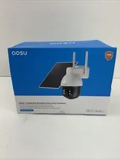 aosu SolarCam D1 SE Solar-Powered Wireless Security Camera, 360° View, 2K Resol