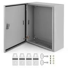 Garvee Outdoor Electrical Box, 20x16x8 Steel Junction 20x16x8, Gray white