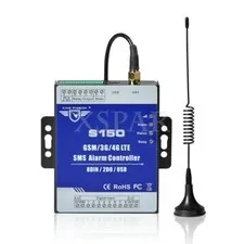 For S150 4G SMS Alarm Controller 8DIN 2DO USB Remote Monitoring Relay Switch