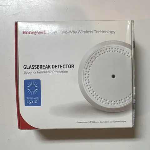Honeywell SiXGB Wireless Glass Break Detector for Lyric, Indoor, Temp/Tamper