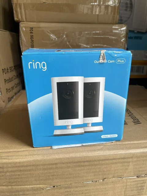 Ring Outdoor Cam Plus Battery Powered Security Camera 2-Pack New