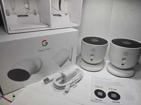 Google Nest Cam G3AL9  1080p In/Outdoor battery 2 Pack Excellent Working Cond