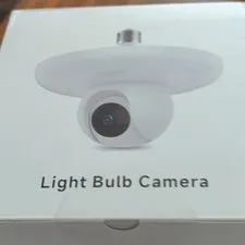 2K HD Light Bulb Security Camera Wi-Fi Pan/Tilt Color Night Vision 2-Way