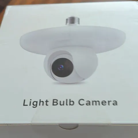 2K HD Light Bulb Security Camera Wi-Fi Pan/Tilt Color Night Vision 2-Way