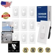 New 10-Pack PIR Motion Activated Light Switch - Easy Install -  Listed - 5A