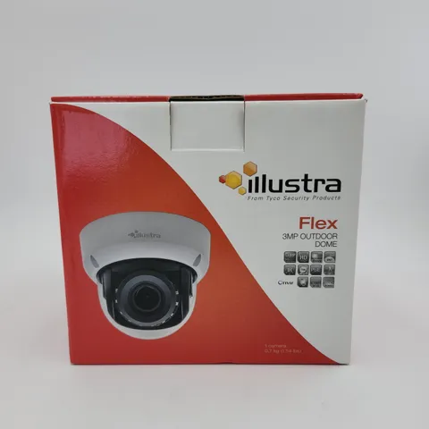 Illustra Flex IFS03D1OCWIT 3MP Outdoor Dome IP Camera Varifocal 2.8-12mm New...