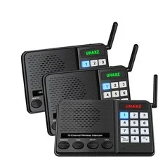UHAXZ Intercoms Wireless for Home, Long Range Intercom 6000ft, 10 Channel Hom...