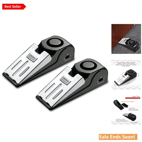 Adjustable Sensitivity Door Stop Alarm - 120dB Security for Home & Travel