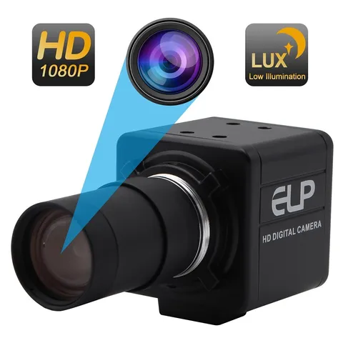 1080P USB Webcam H.264 Sony IMX322 Camera w/ USB 5-50mm Varifocal Lens Low Light