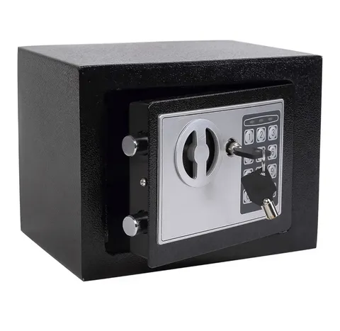 Yuanshikj Small Digital Security Safe Keypad Combo Key Lock Metal Black