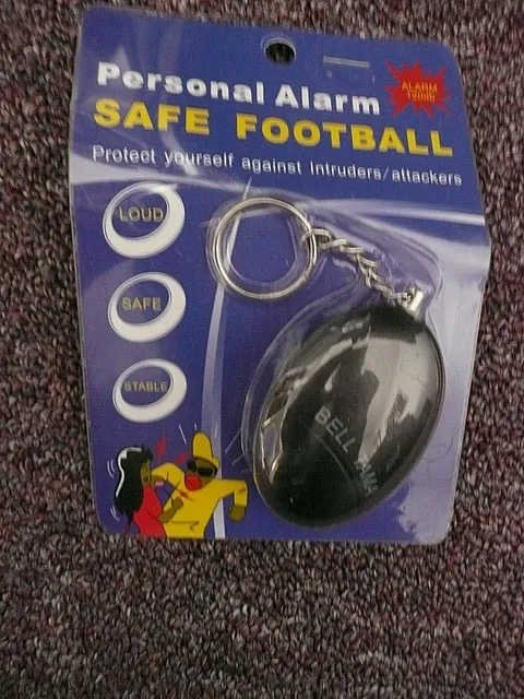 personal alarm safe football  black new