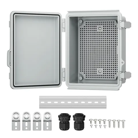 Joinfworld Outdoor Electrical Box Waterproof Junction 8.7"x6.7"x4.3", grey