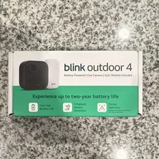 Blink Outdoor 4 Wi-Fi Battery 1080p Black Camera w/ Sync Module, Alexa