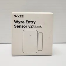Wyze Entry Sensor v2 3-Pack WSES2-3PK Smart Home Door Window Sensors Sealed