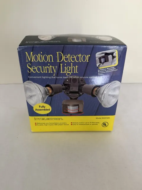 INTELECTRON Dual Head Motion Detector With Security Light Model Outdoor BC8700K