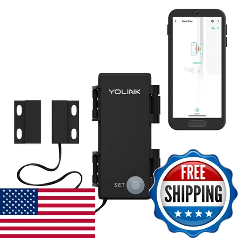 YoLink YS7707-UC LoRa Outdoor Contact Sensor Gate Shed Door Universal Alexa