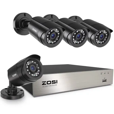 3K Lite H.265+ Home Security Camera System,5Mp Lite 8 Channel Surveillance DVR a