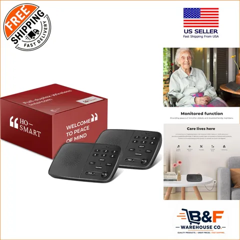 Crystal Clear Wireless Intercom with 1200ft Range - Easy Setup for Home & Office