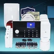HOMSECUR Wireless&Wired 4G/3G/GSM WIFI Home House Alarm System+Red Flash Siren