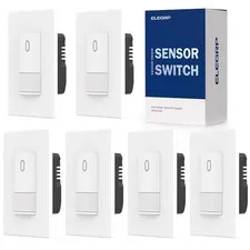 ELEGRP Occupancy Motion Sensor Light Switch, PIR Infrared Motion Activated Wa...