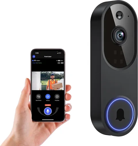 Timbre camara video inalambrico 1080p vision nocturna audio dos deteccion movil