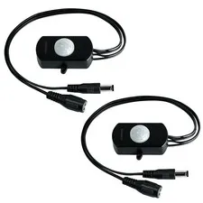 2 Pack PIR Motion Activated Sensor Switch,DC 12V~30V 3A Occupancy Sensor Swit...
