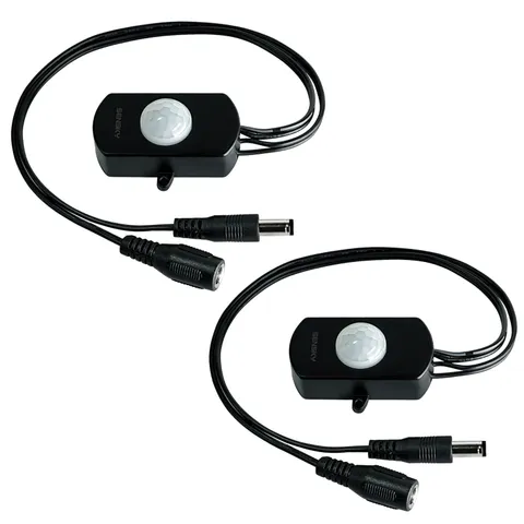 2 Pack PIR Motion Activated Sensor Switch,DC 12V~30V 3A Occupancy Sensor Swit...