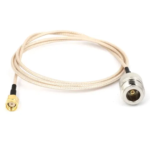 Type N Female to RP-SMA Male F/M Coupler Pigtail RG316 Coaxial Coax Cord Lead 1M