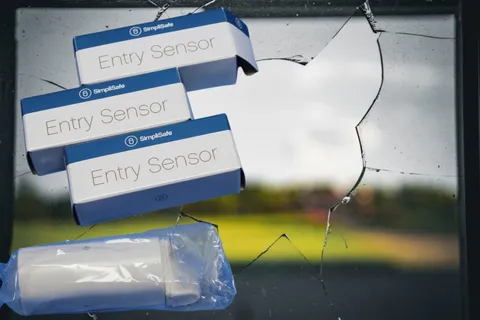Lot of 3 Simplisafe Entry Sensor ES1000  Door - Window  - 1st Generation