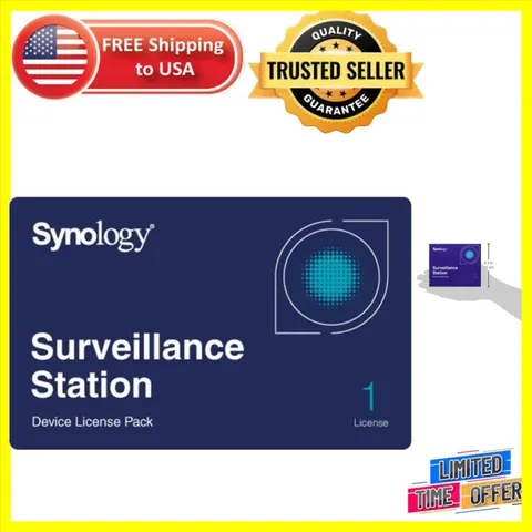 Synology Indoor/Outdoor License Pack for 1  Camera - Effortless Security