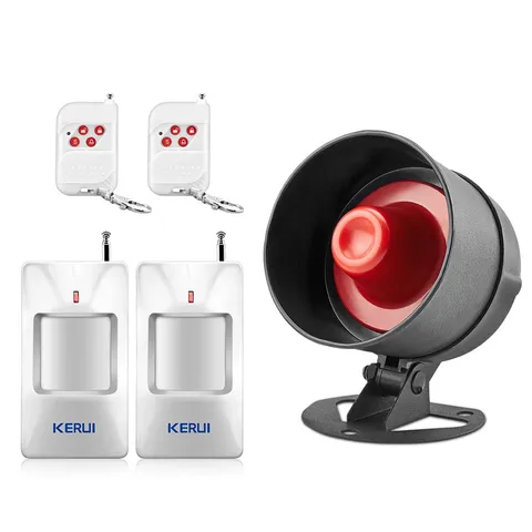 Home Security Protection Burglar Alarm System Host Loud Siren Horn Sensor Alarm