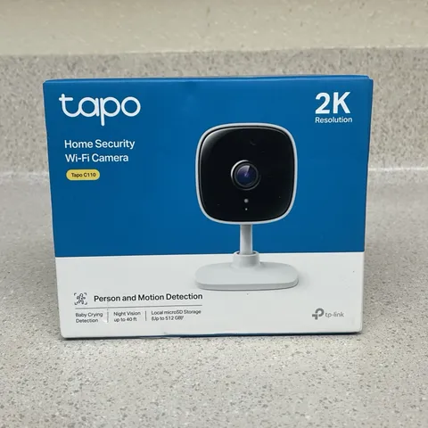 TP-Link Tapo C110 2K Wi-Fi Security Camera, Person Detection