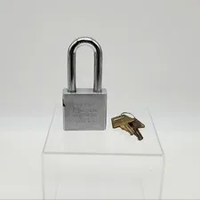 American 5262 Padlock 2-1/8"L x .375"D Shackle 2" Steel Body Rekeyable USA Made
