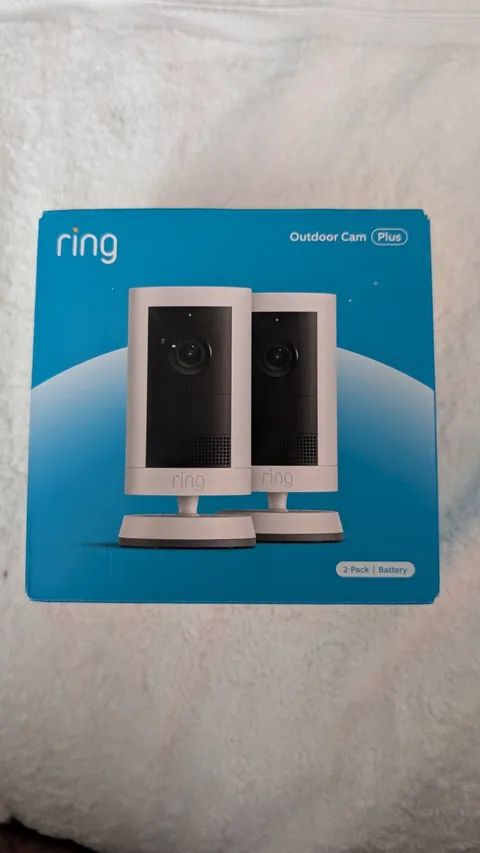 Ring Spotlight Cam Plus Camera Outdoor Wireless (latest) Pack of 2 Battery New