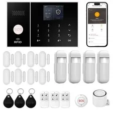 XUK Smart Home Alarm System, 4G/GSM/Wi-Fi Alarm System for Home Security, No ...