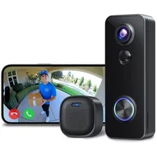 Rechargeable Battery Doorbell with Local & Cloud Storage
