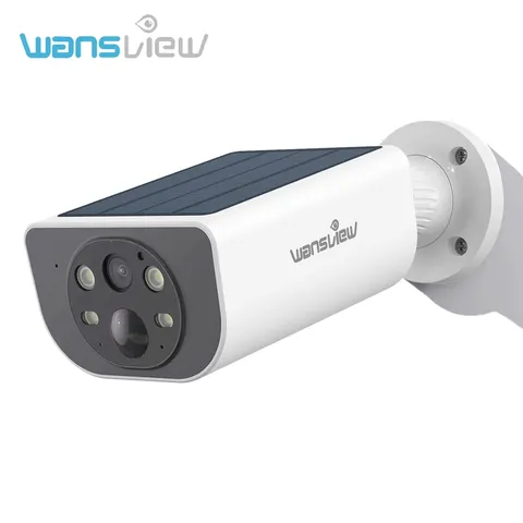 2K Outdoor Wireless WIFI Camera 2.4G 3MP Battery Solar Security Camera Floodligh