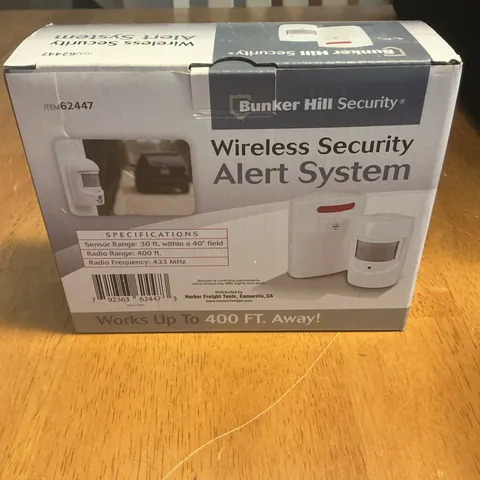 Bunker Hill Wireless Security Alert System Item 62447 New Open Box 400ft Range