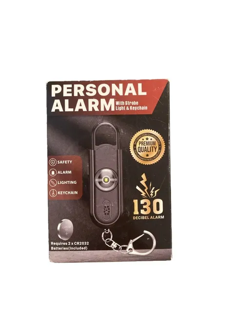 Personal Alarm Keychain 130dB Emergency Siren LED Light