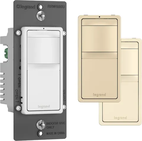 Radiant 600W Occupancy Motion Sensor Light Switch, 180 Degree Coverage, Auto On/