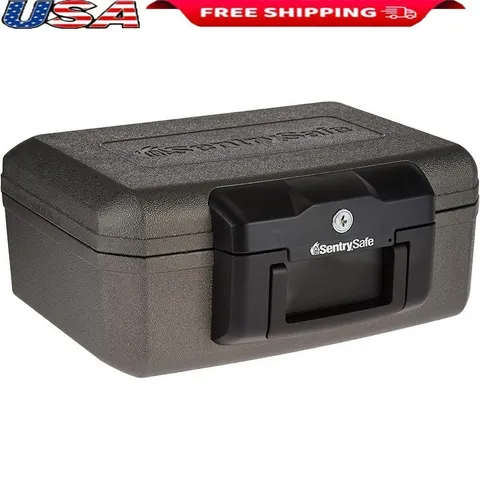Fireproof Safe Box Durable Lockable Document Storage Fire Resistant Box W/ Keys