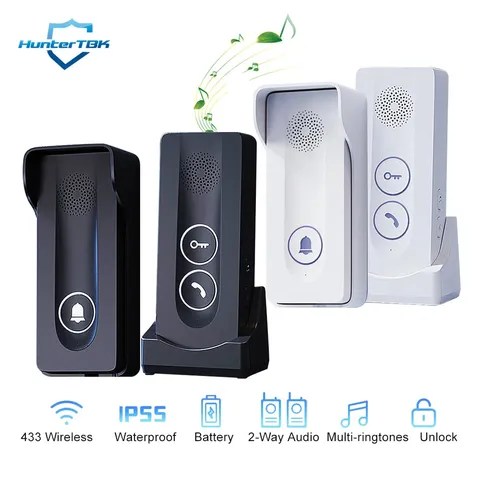 Wireless Intercom Doorbell 1KM Long Range Hand Free 2 Way Audio Door Bell