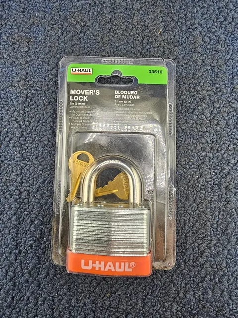 U Haul 33510: MOVER'S PADLOCKS 2" (51mm) Laminated Steel